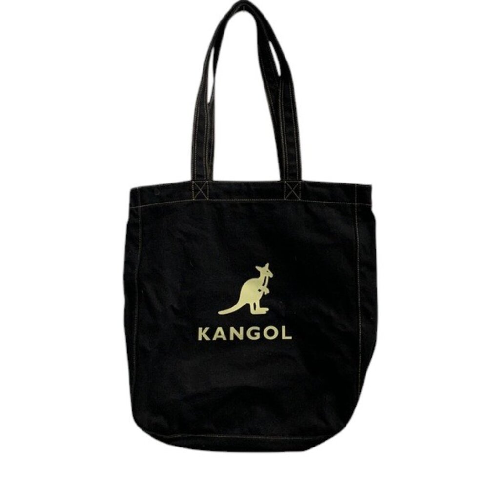 Kangol Jerry Shopper Tote Bag Black‎ L Shoulder Handbag 0049 Casual